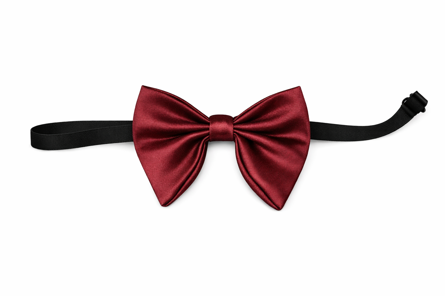 AACHINO Premium Japanese Fabric Maroon Bow Tie – Handcrafted Formal Neckwear for Men