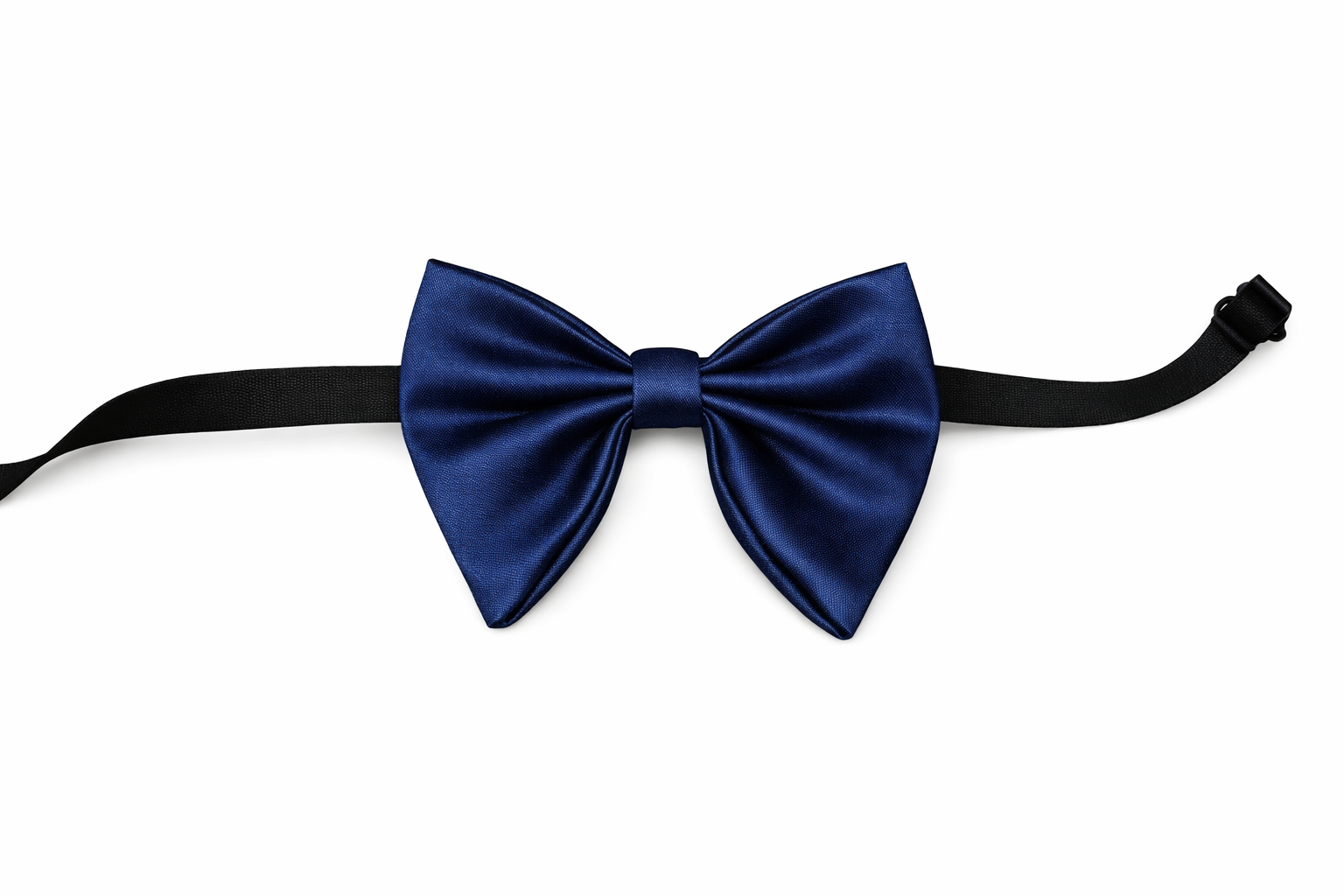 AACHINO Premium Japanese Fabric Navy Blue Bow Tie – Handcrafted Formal Neckwear for Men